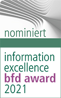 Logo Nominierung information excellence bfd award 2018 - 